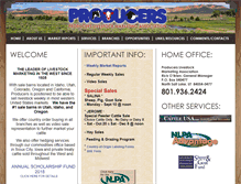 Tablet Screenshot of producerslivestock.com